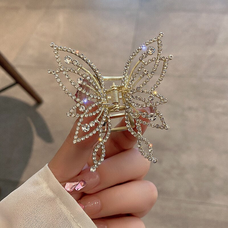 2026 New Butterfly Pearl Tassel Hairpin Korean Simple Side Clip Liu Haibian Clip Shark Hairpin Hair Accessories Women